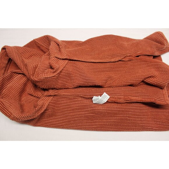 Forever‎ 21+ women's terracotta textured hi-lo corduroy shirt jacket shacket 0X - Picture 6 of 9